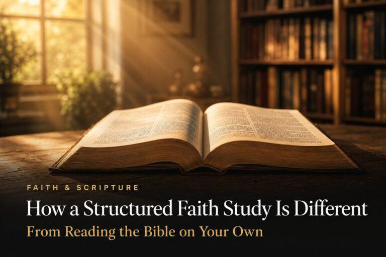 How a Structured Faith Study Is Different From Reading the Bible on Your Own