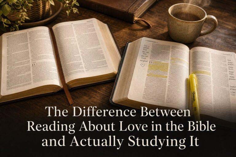 The Difference Between Reading About Love in the Bible and Actually Studying It