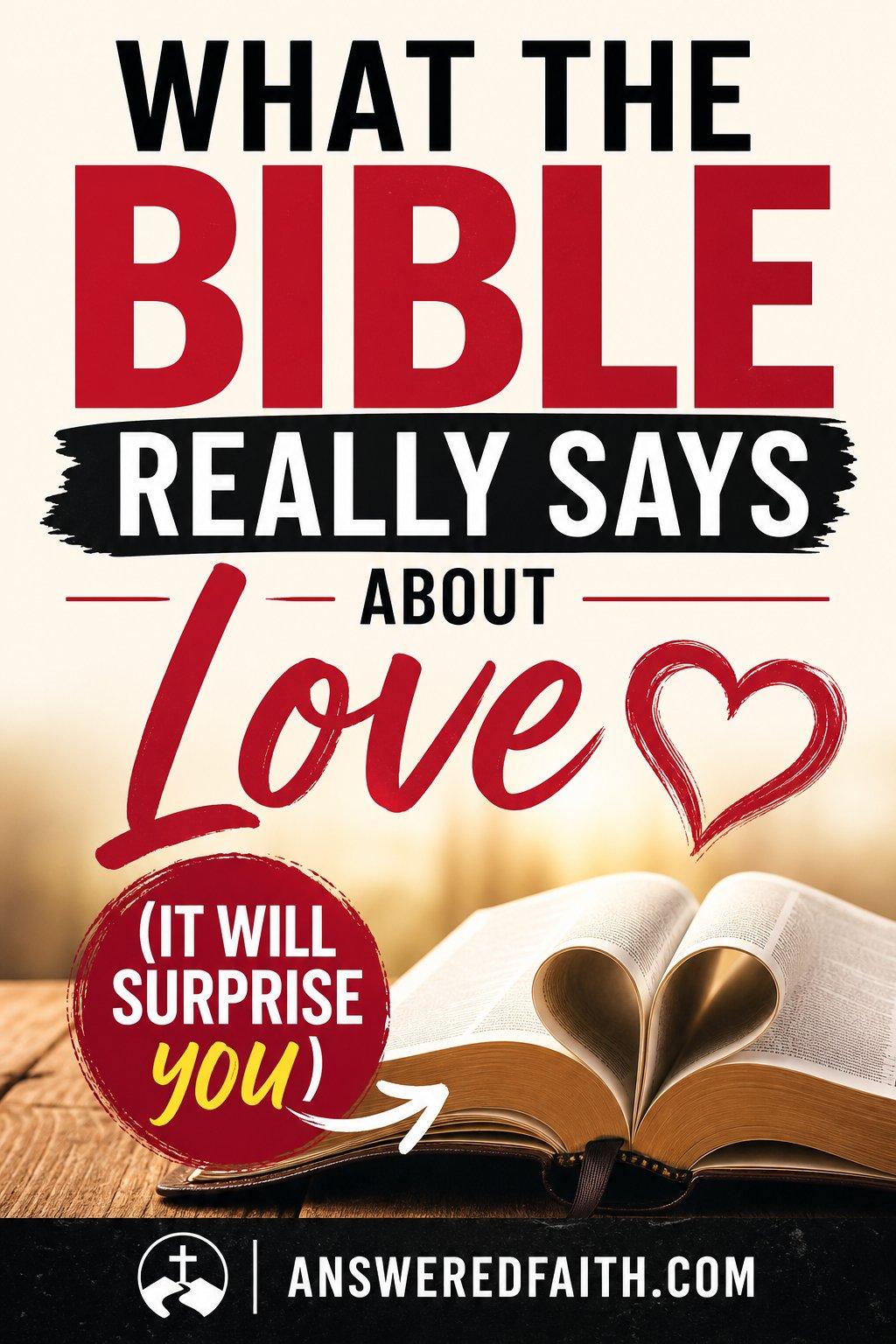 What the Bible Really Says About Love (It Will Surprise You)