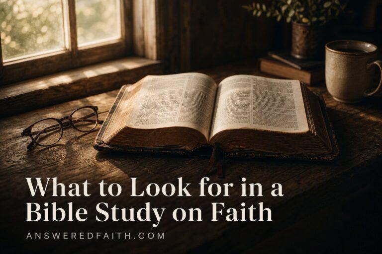 What to Look for in a Bible Study on Faith