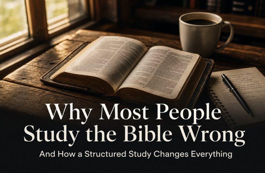 Why Most People Study the Bible Wrong — And How a Structured Study Changes Everything