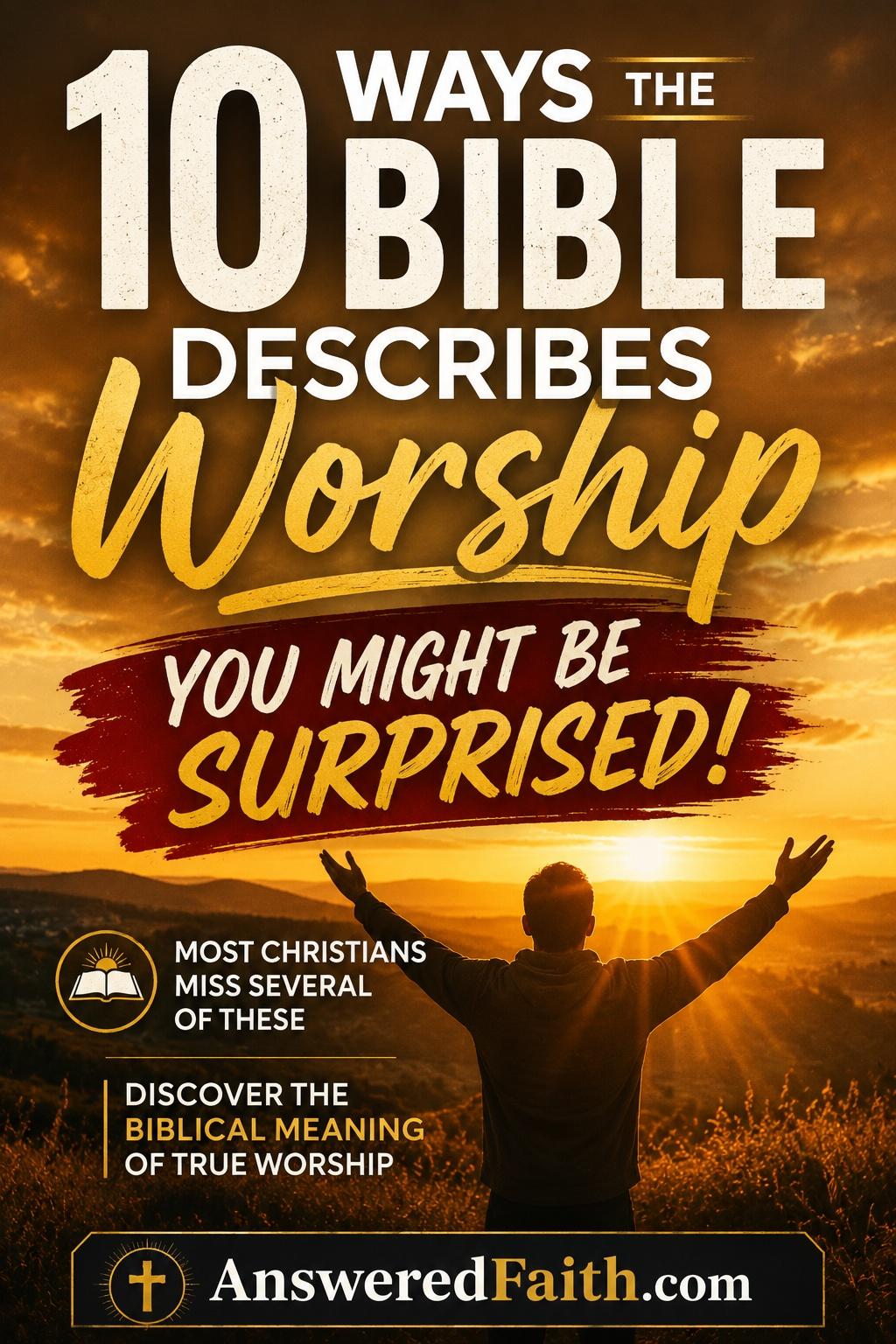 10 Ways the Bible Describes Worship (You Might Be Surprised)