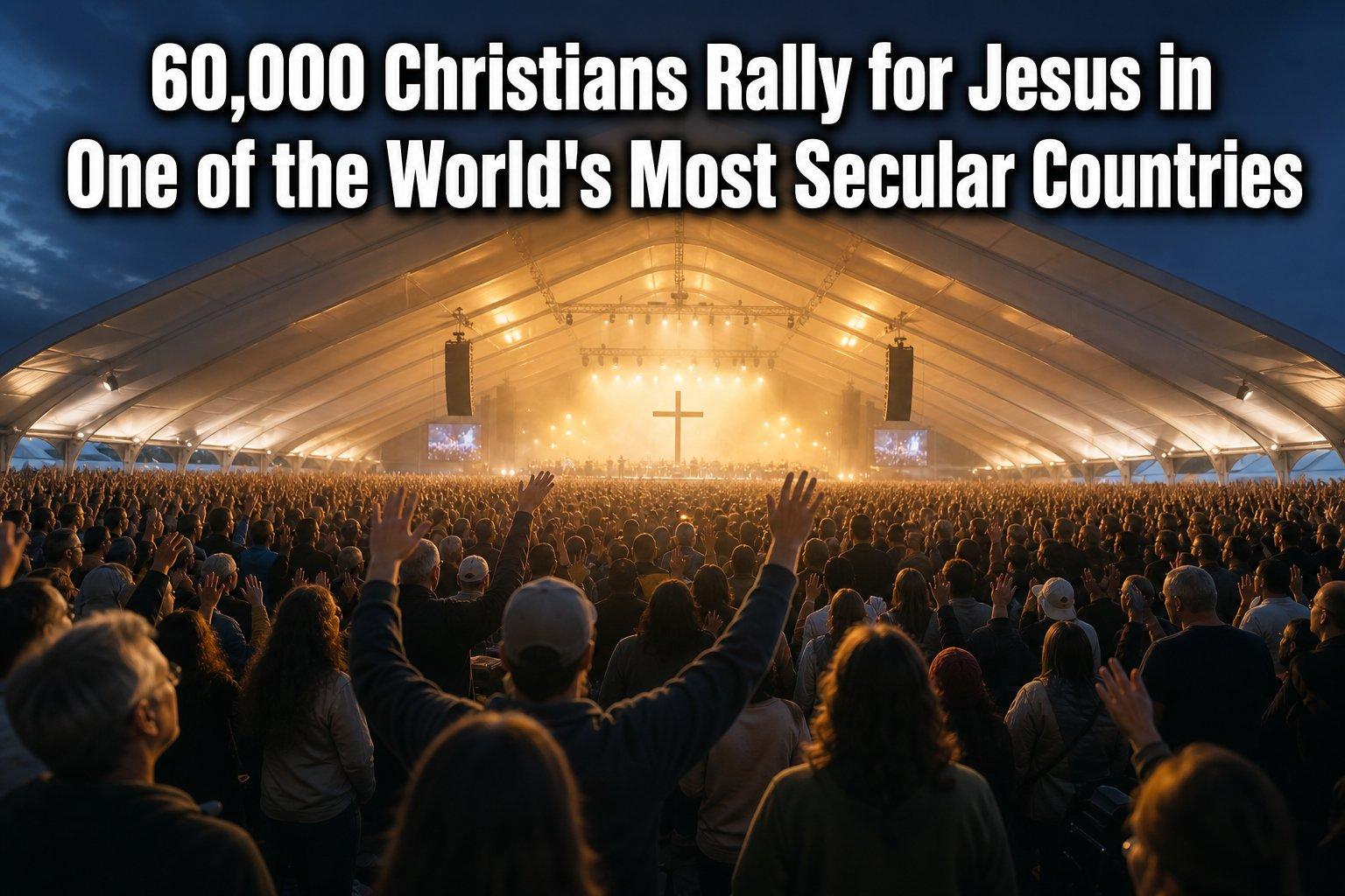 60,000 Christians Rally for Jesus in One of the World's Most Secular Countries