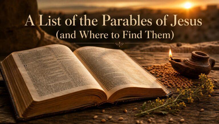 A List of the Parables of Jesus (and Where to Find Them)