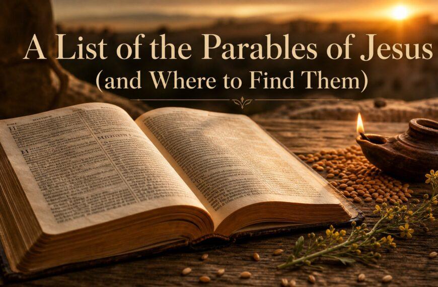 A List of the Parables of Jesus (and Where to Find Them)