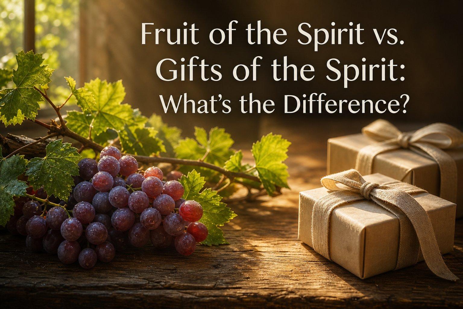 Fruit of the Spirit vs. Gifts of the Spirit