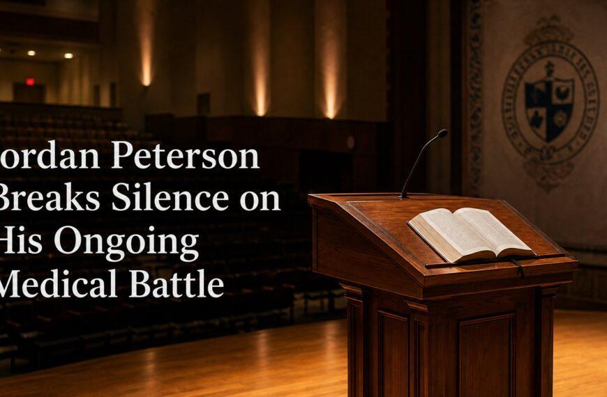 Jordan Peterson Breaks Silence on His Ongoing Medical Battle