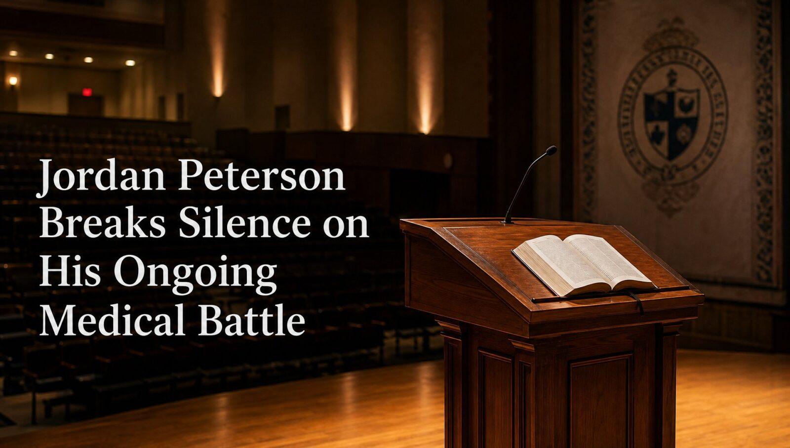 Jordan Peterson Breaks Silence on His Ongoing Medical Battle