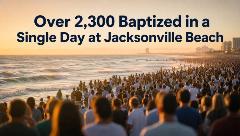 Over 2,300 Baptized in a Single Day at Jacksonville Beach: What This Florida Revival Reveals