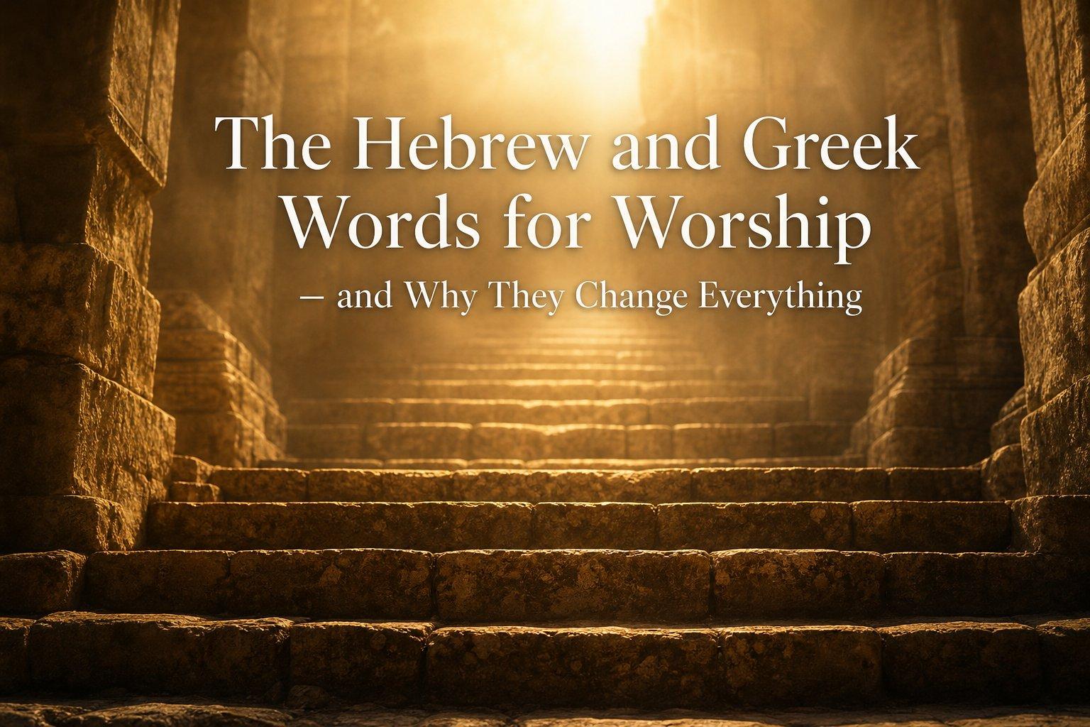 The Hebrew and Greek Words for Worship — and Why They Change Everything