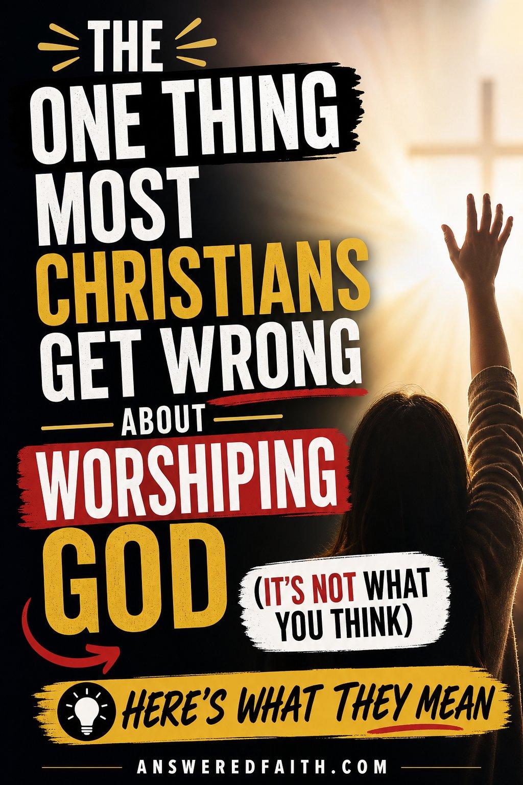 The One Thing Most Christians Get Wrong About Worshiping God (It's Not What You Think)