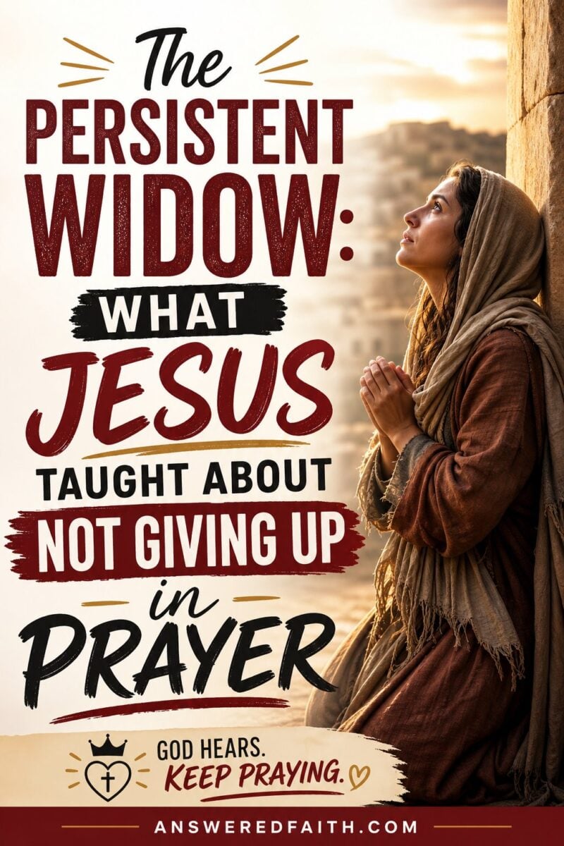 The Persistent Widow What Jesus Taught About Not Giving Up in Prayer
