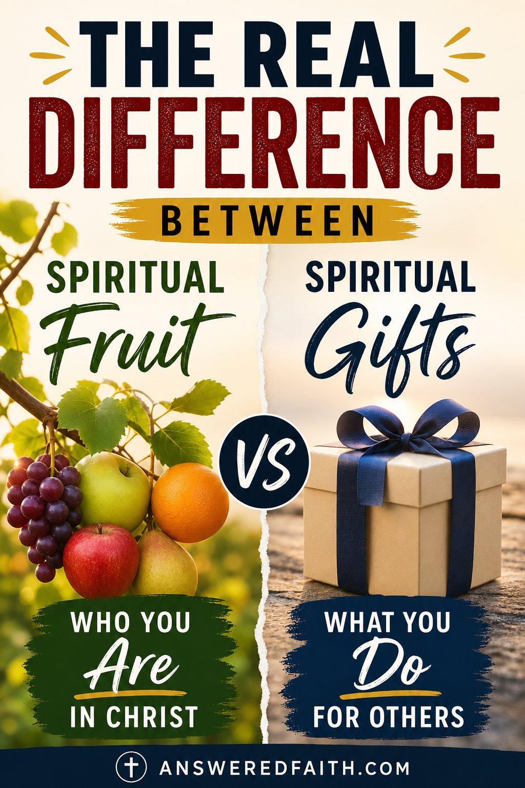 The Real Difference Between Spiritual Fruit and Spiritual Gifts