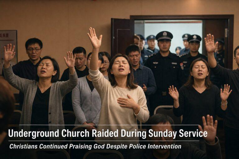 Underground Church Raided During Sunday Service as Christians Continued Praising God