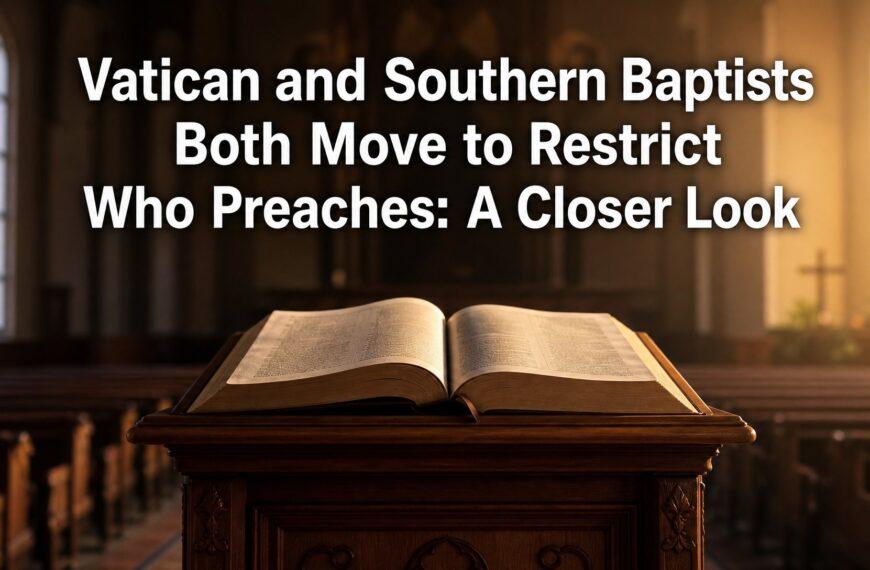 Vatican and Southern Baptists Both Move to Restrict Who Preaches