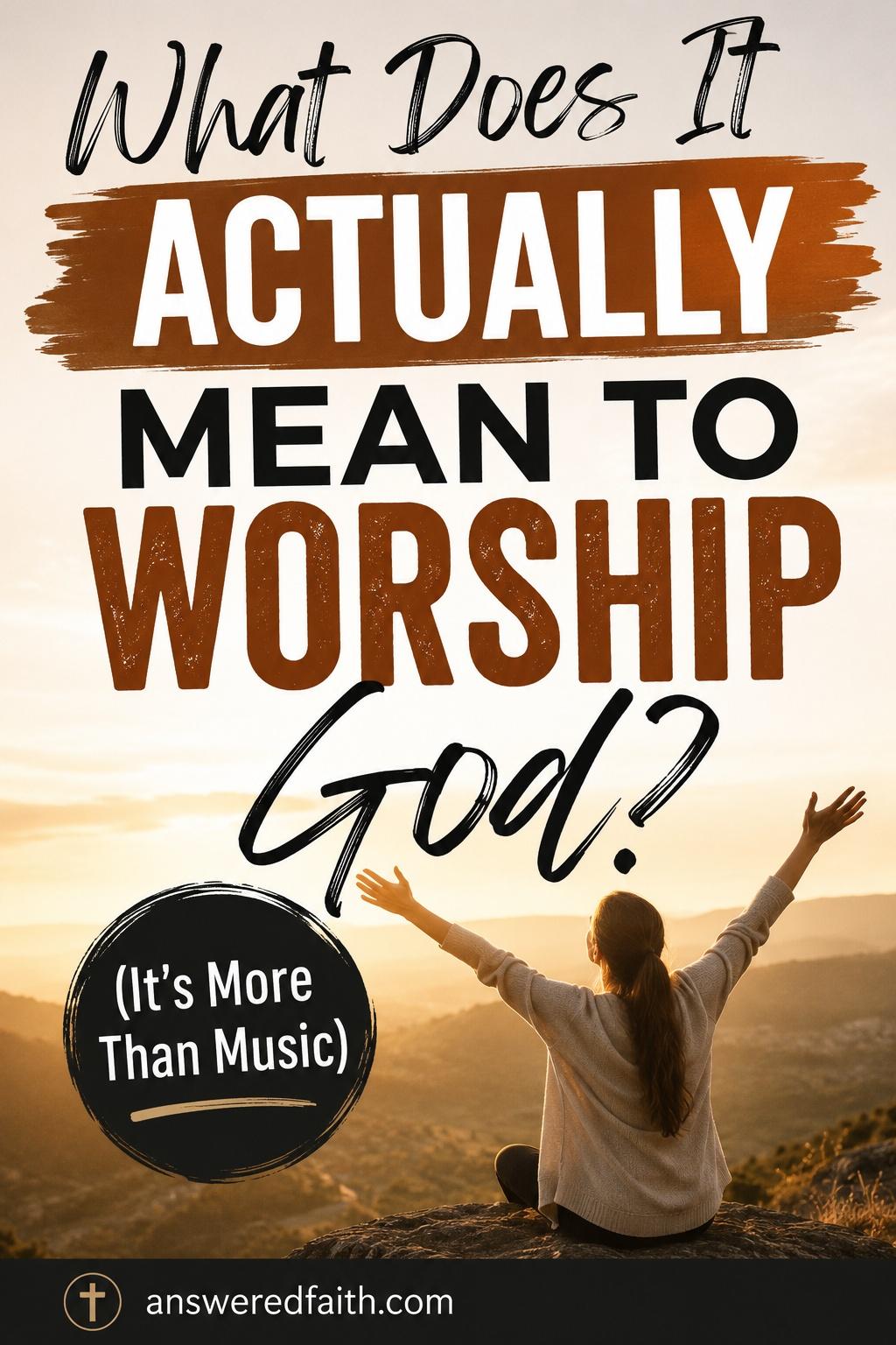 What Does It Actually Mean to Worship God (It's More Than Music)