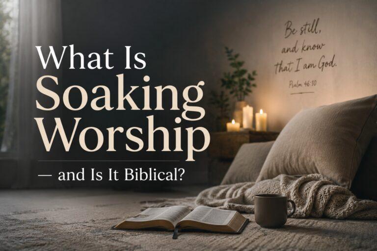 What Is Soaking Worship — and Is It Biblical?