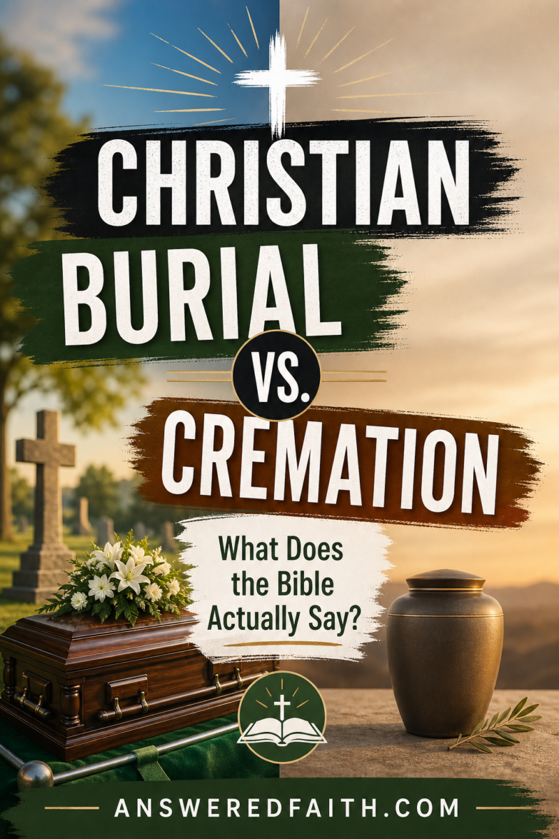 Christian Burial vs. Cremation: What Does the Bible Actually Say? —