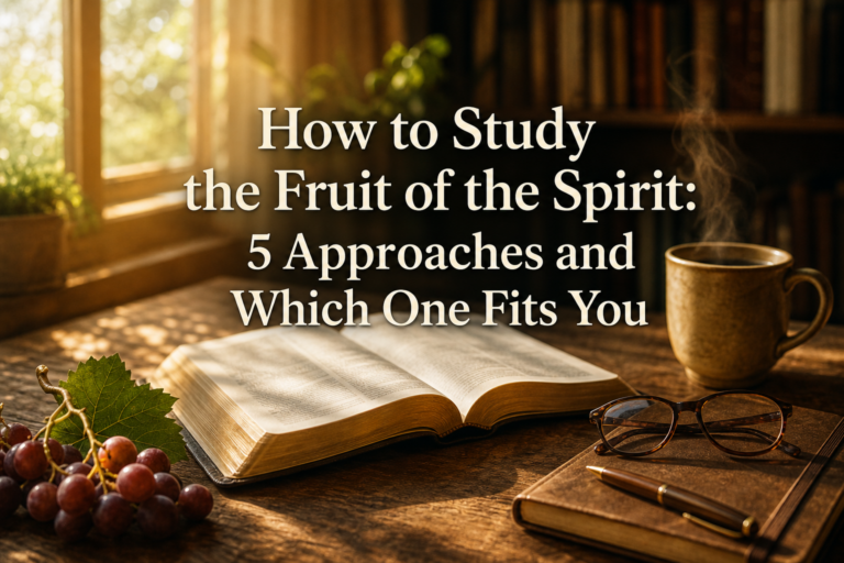 How to Study the Fruit of the Spirit: 5 Approaches and Which One Fits You