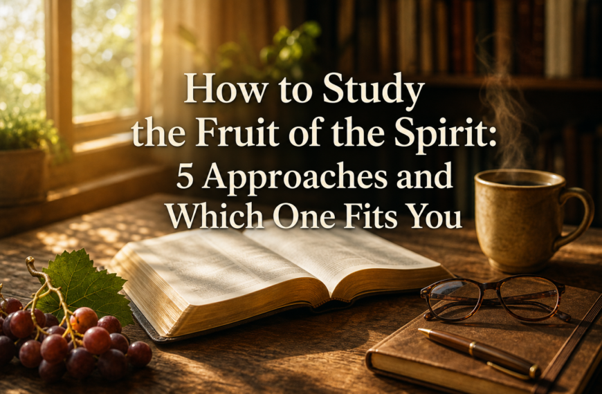 How to Study the Fruit of the Spirit: 5 Approaches and Which One Fits You