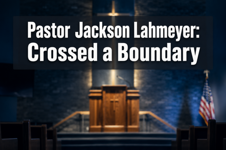 Pastor Jackson Lahmeyer Says He 'Crossed Boundary' with Texts: What Happened and What It Means