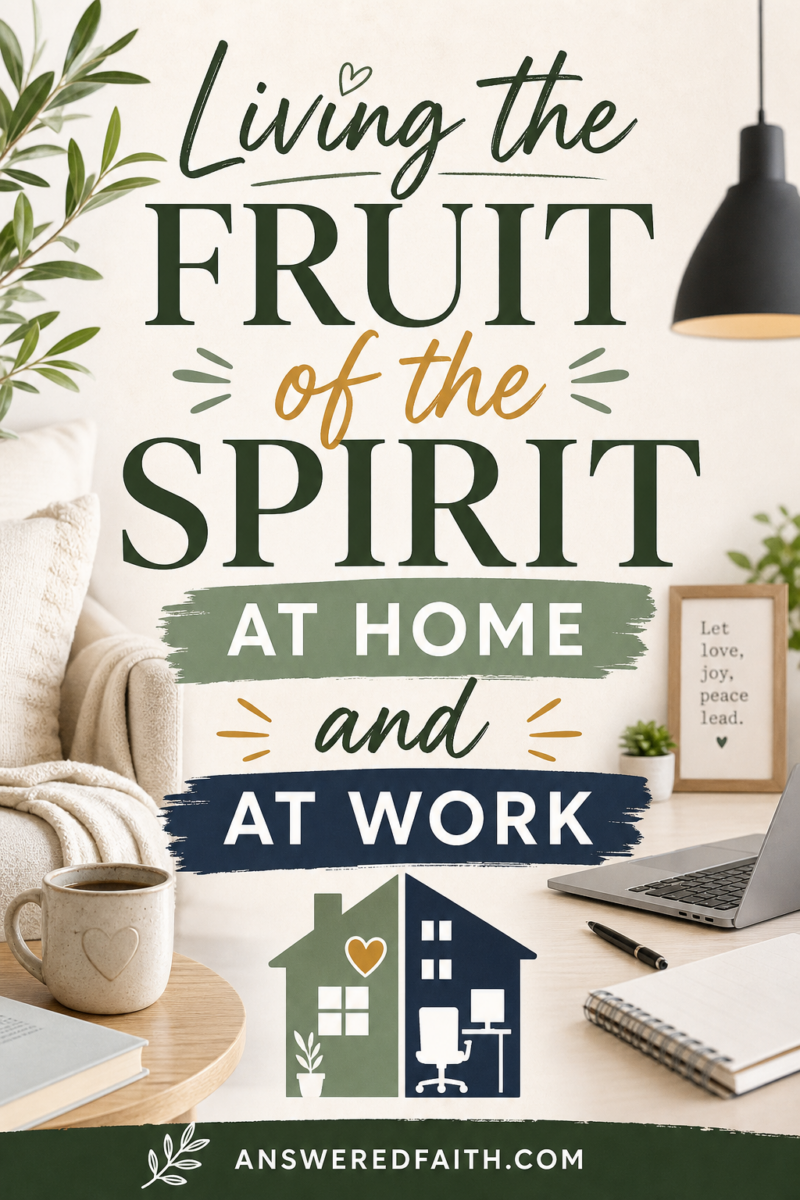 Living the Fruit of the Spirit at Home and at Work — AnsweredFaith.com