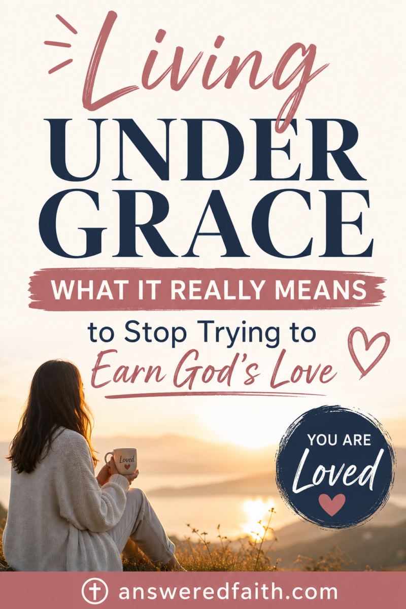 Living Under Grace: What It Really Means to Stop Trying to Earn God's Love —
