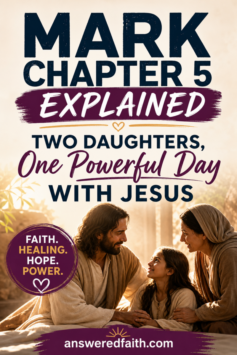 Mark Chapter 5 Explained: Two Daughters, One Powerful Day with Jesus — Faith.
