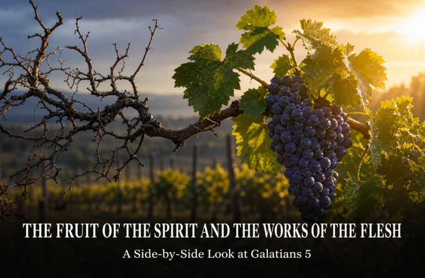 The Fruit of the Spirit and the Works of the Flesh: A Side by Side Look at
