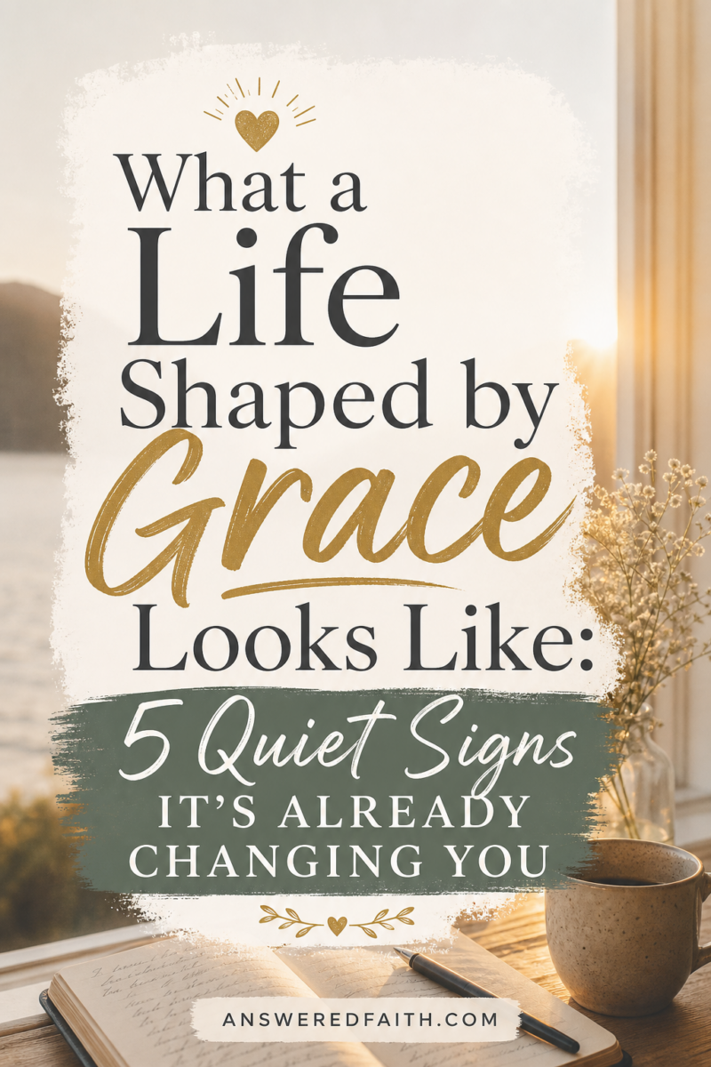 What a Life Shaped by Grace Looks Like: 5 Quiet Signs It's Already Changing You