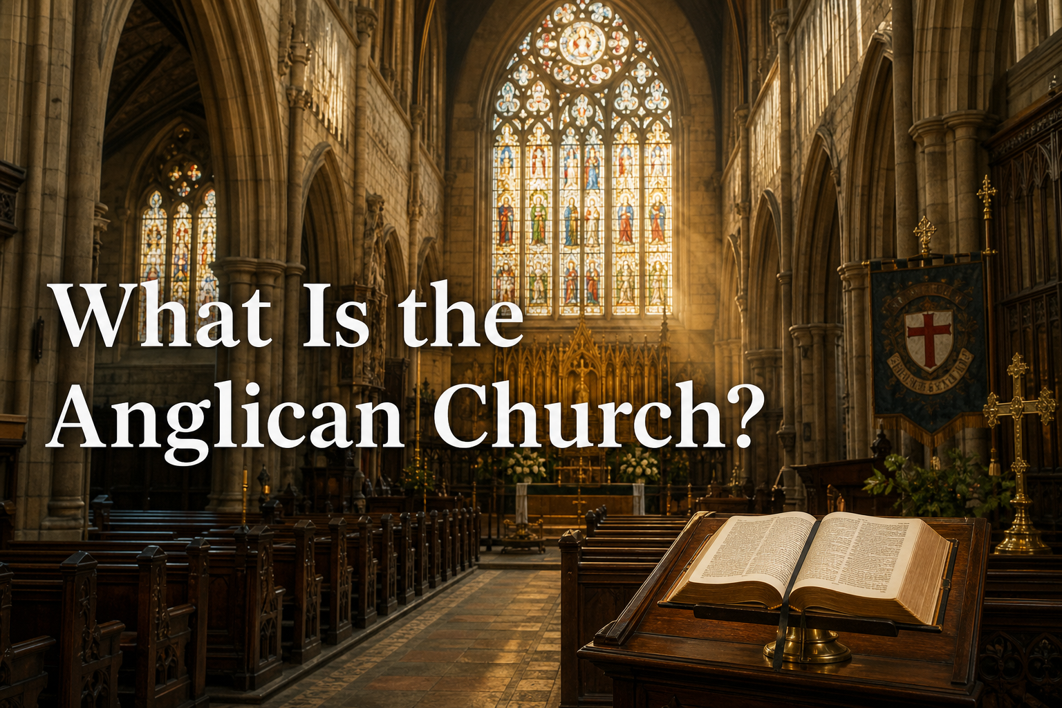 What Is the Anglican Church? — interior of a Gothic Anglican cathedral with