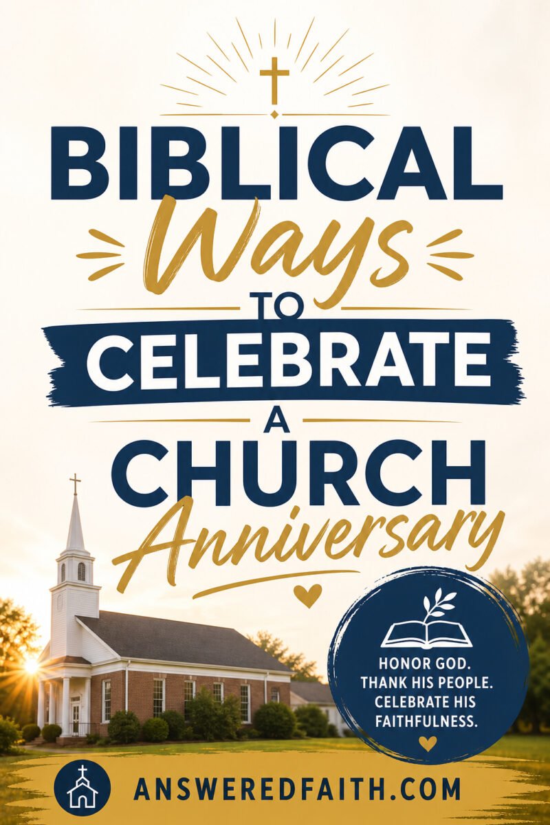 Biblical Ways to Celebrate a Church Anniversary