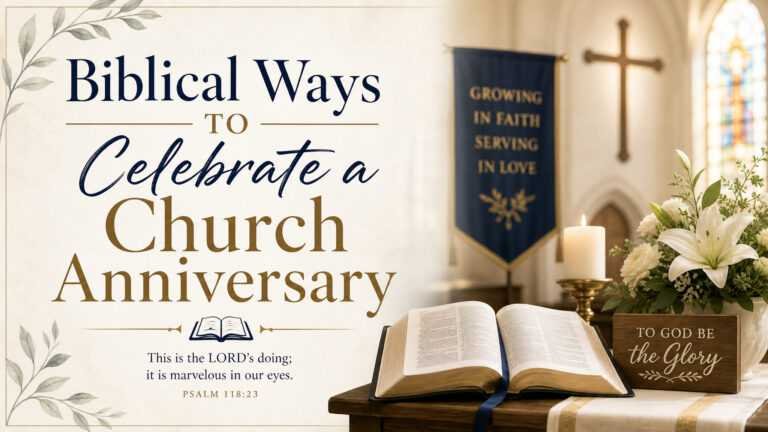Biblical Ways to Celebrate a Church Anniversary
