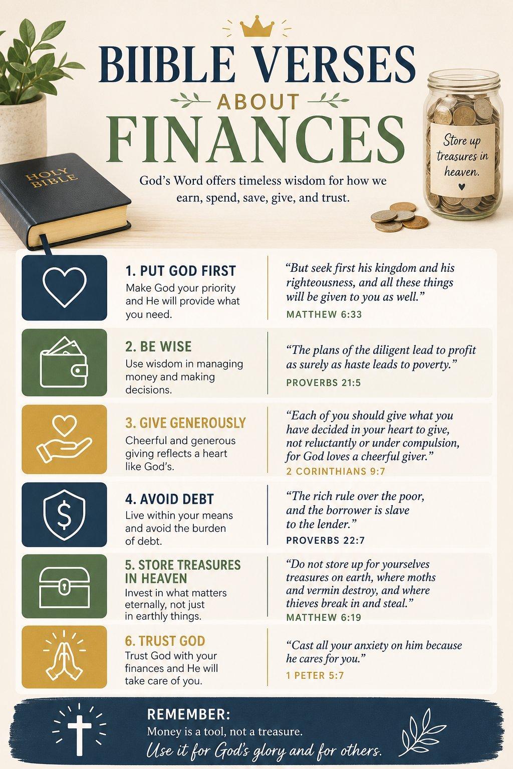 Bible verses about finances info